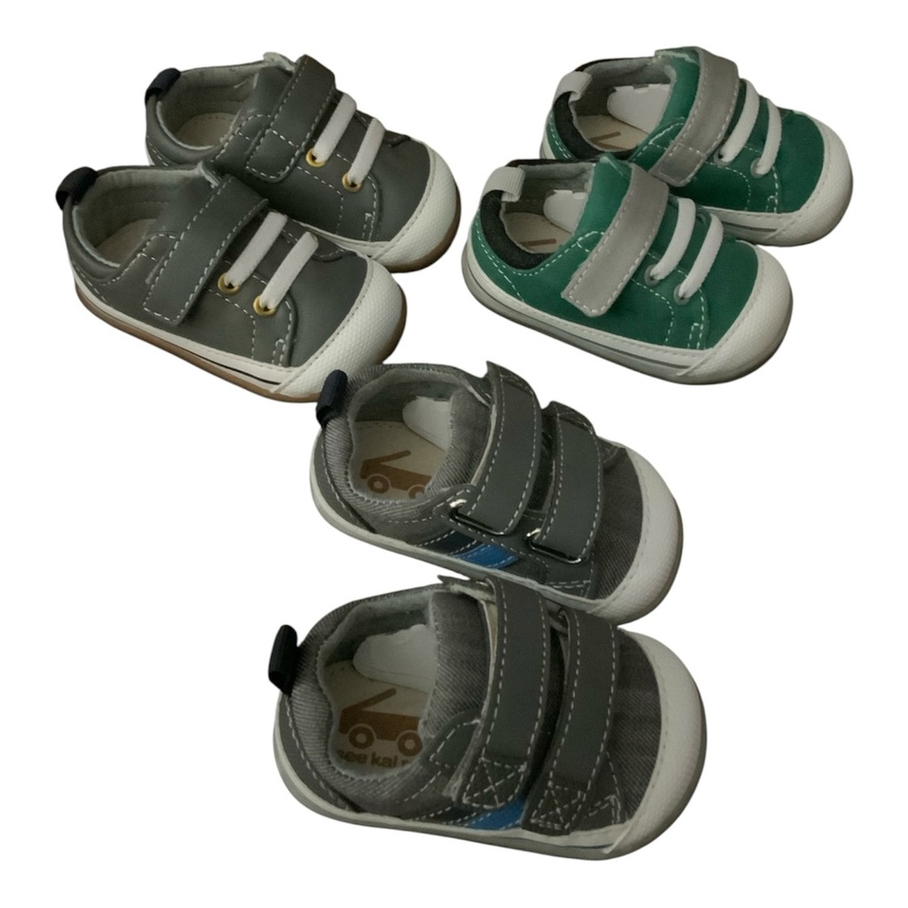 Lot Of  3 Baby Boys Size 3 See Kai Run Sneakers NEW IN BOX